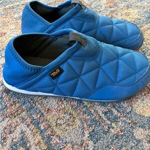 Teva Quilted Blue Slip-On Loafers
